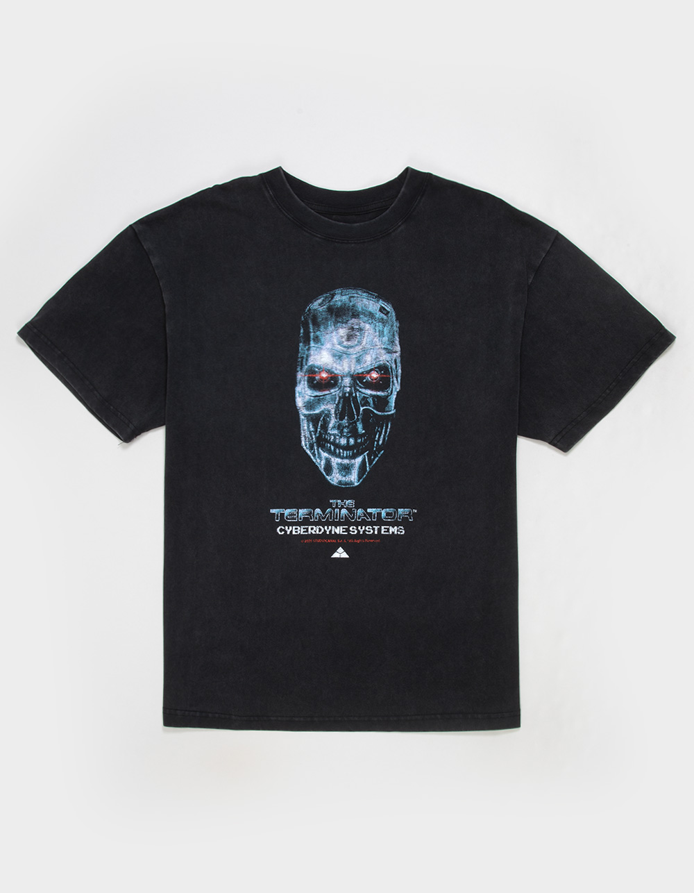 THE TERMINATOR Mens Boxy Tee - WASHED BLACK