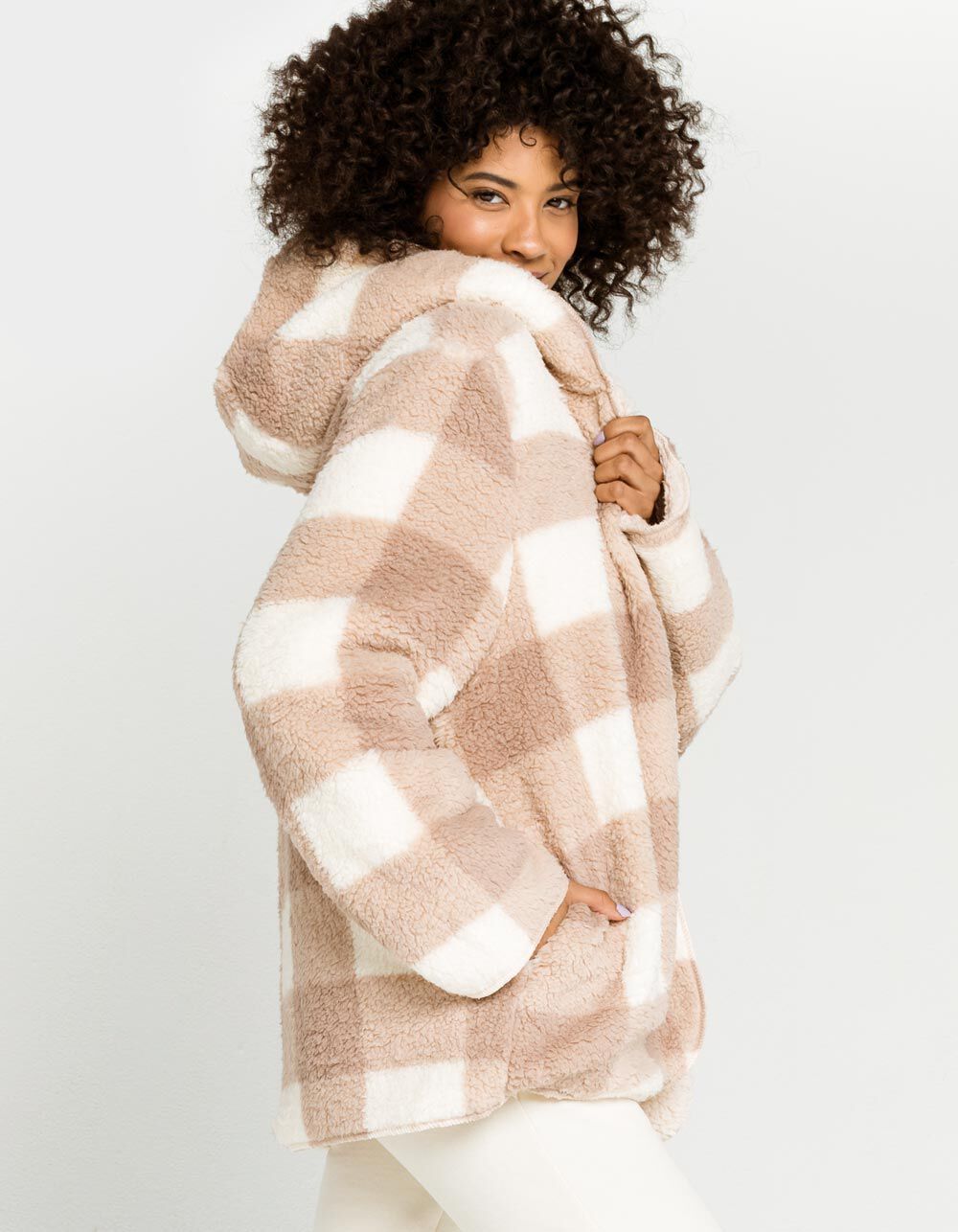 LOVE TREE Reversible Sherpa Womens 