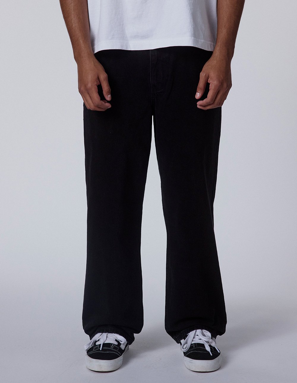 RSQ Mens Baggy Jeans - WASHED BLACK