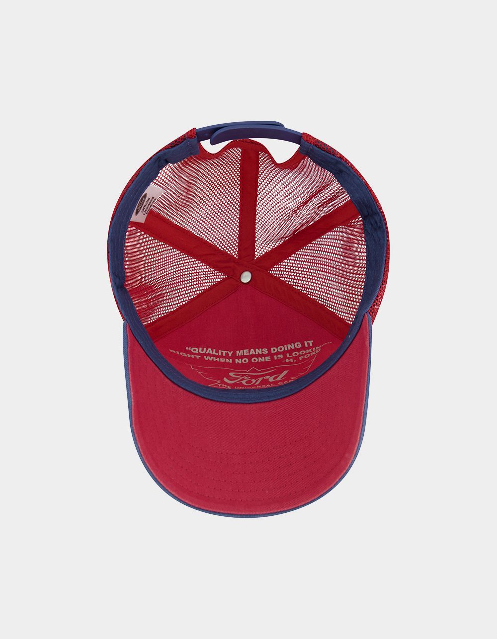 FORD Truck Logo Mesh Adjustable Snapback Baseball Cap - BLUE