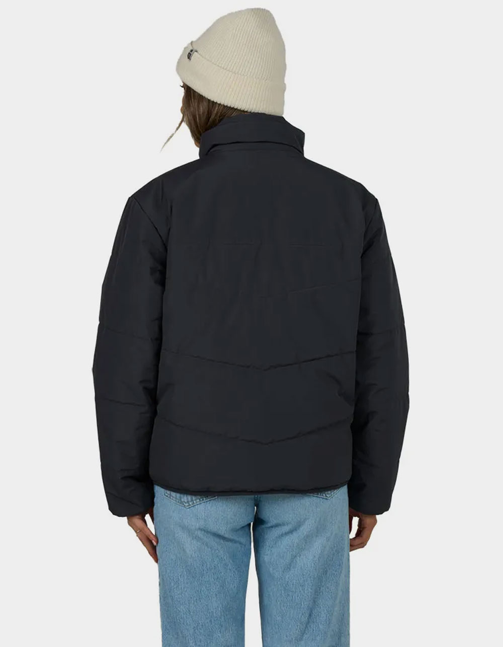 SALTY CREW Barrier Womens Puffer Jacket - BLACK