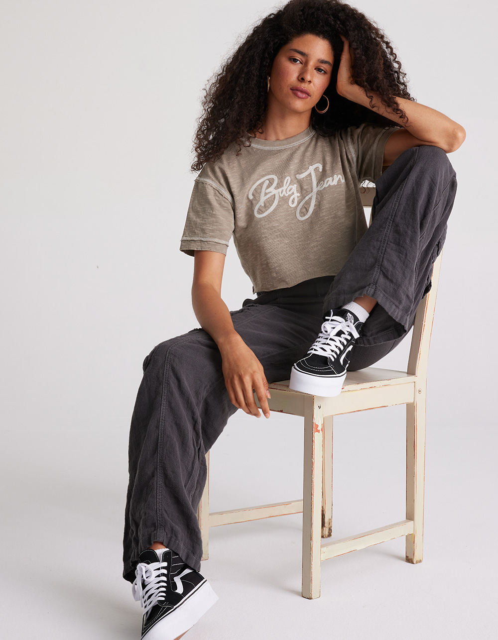 BDG Urban Outfitters Linen Y2K Womens Cargo Pants - WASHED BLACK | Tillys