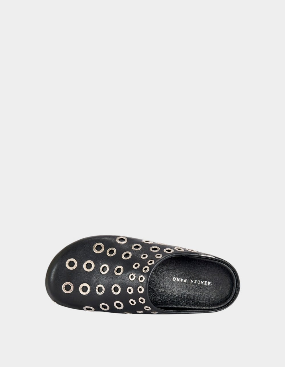 AZALEA WANG Marsha Grommet Womens Mules - BLACK