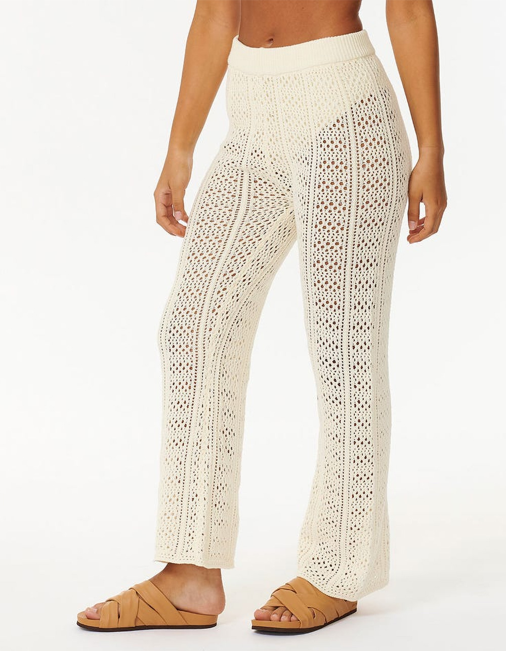 RIP CURL Pacific Dreams Womens Crochet Pants - OFF WHITE