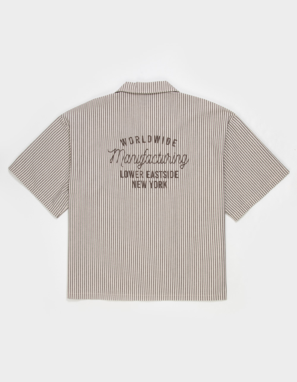 RSQ Mens Embroidered Button Up Shirt - TAN