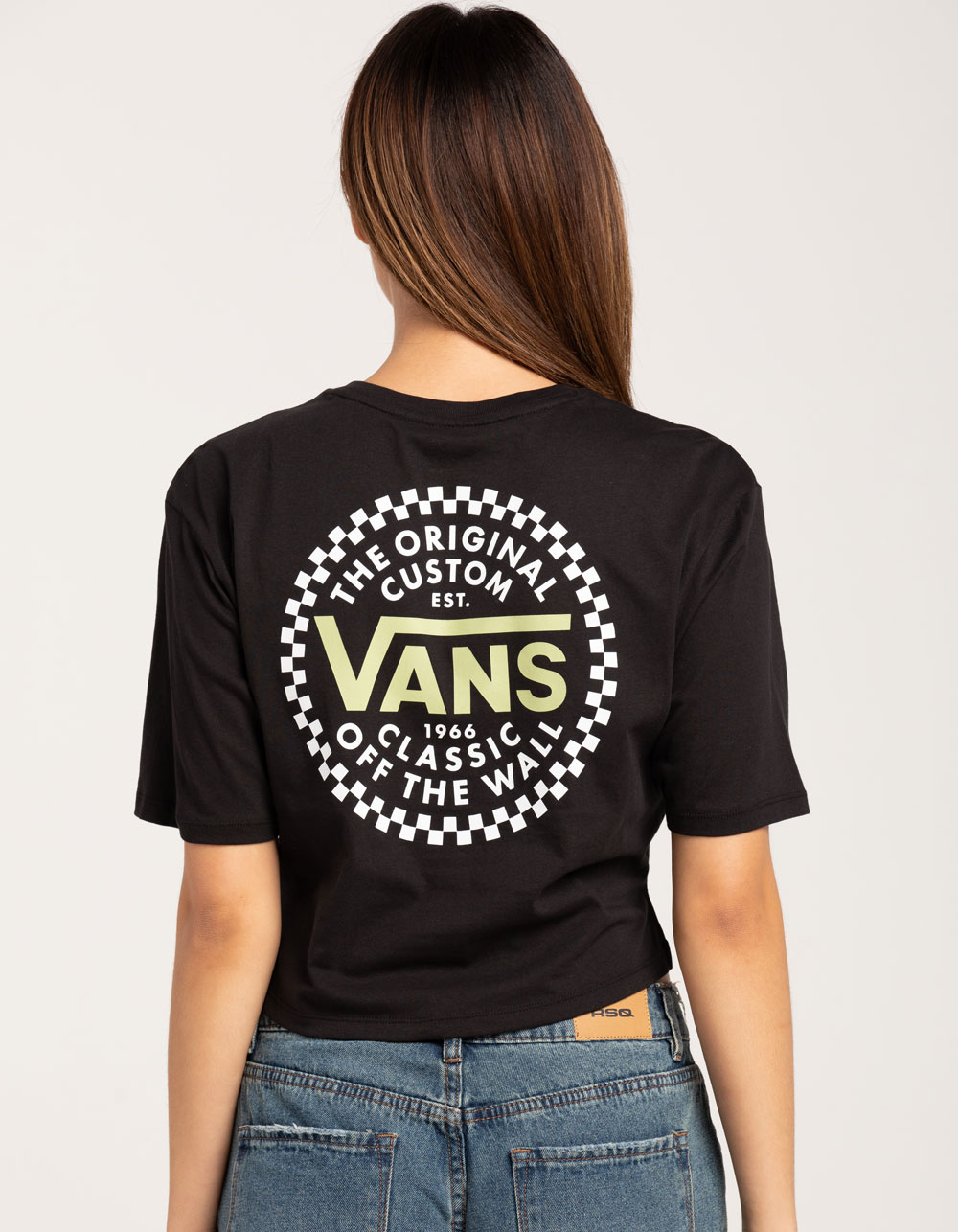 camioneta Vatio emparedado VANS Classic Womens Crop Tee - BLACK | Tillys