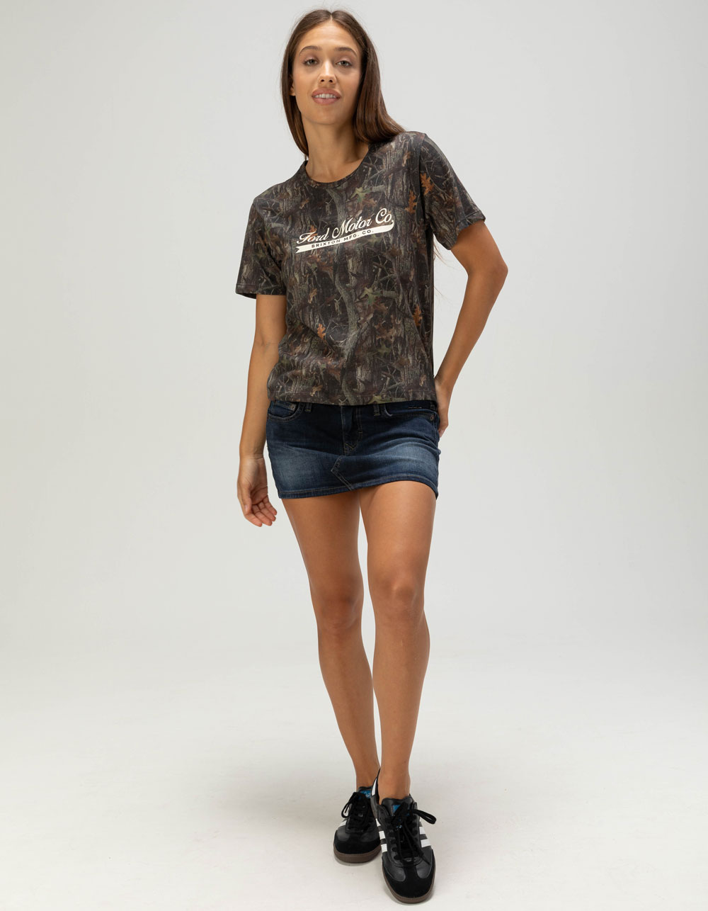 BRIXTON x Ford Womens Tee - GREEN