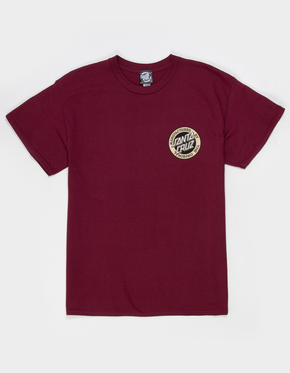 SANTA CRUZ Carved Mfg Mens Tee - MAROON