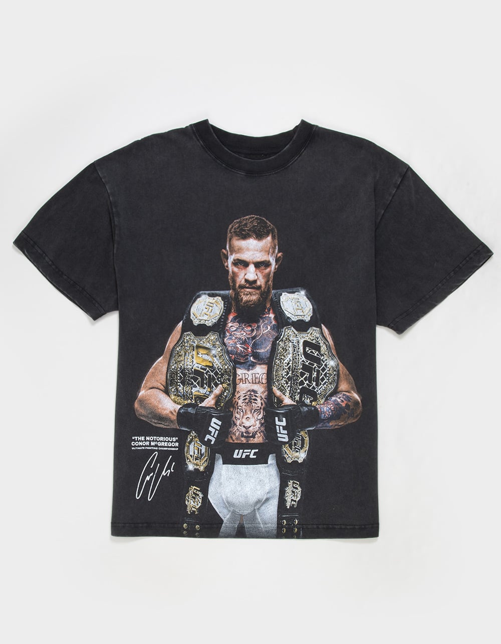 UFC McGregor Champ Mens Boxy Tee - WASHED BLACK