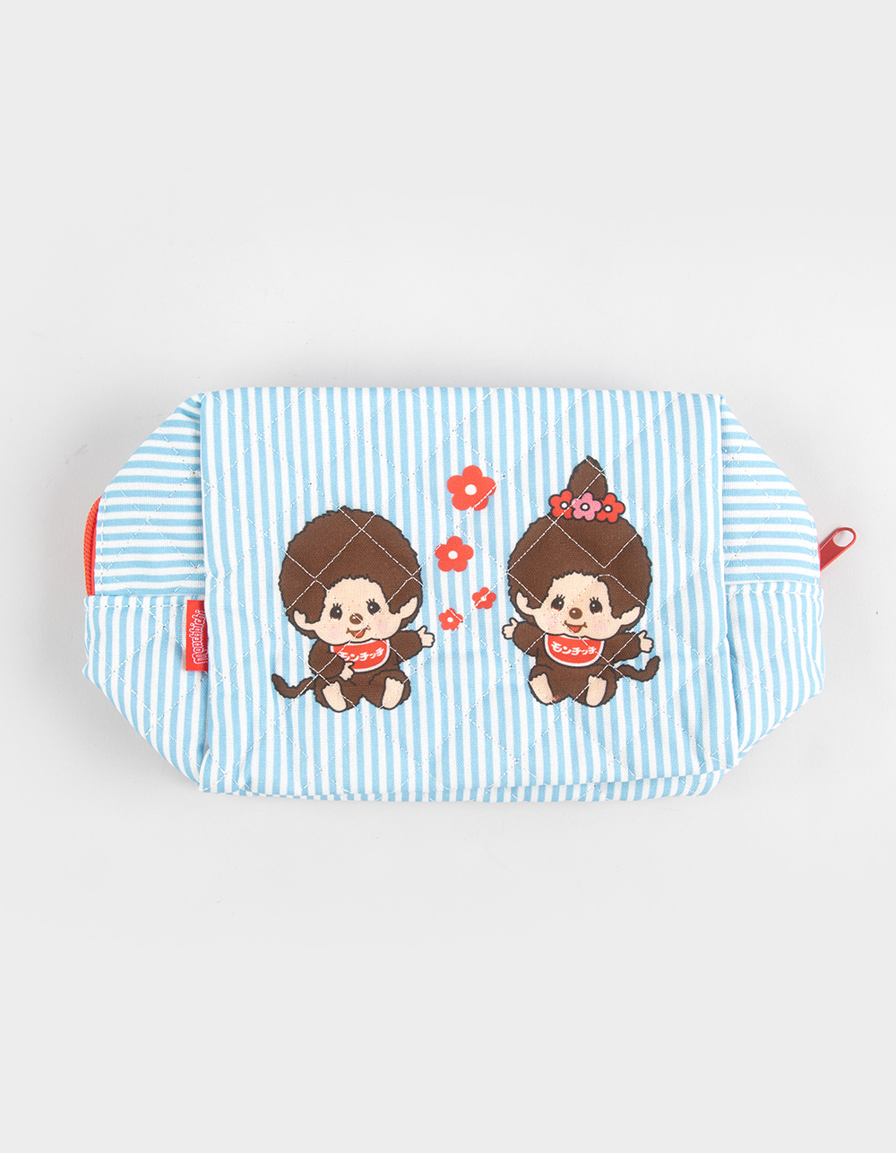 MONCHHICHI Striped Makeup Pouch - BLUE