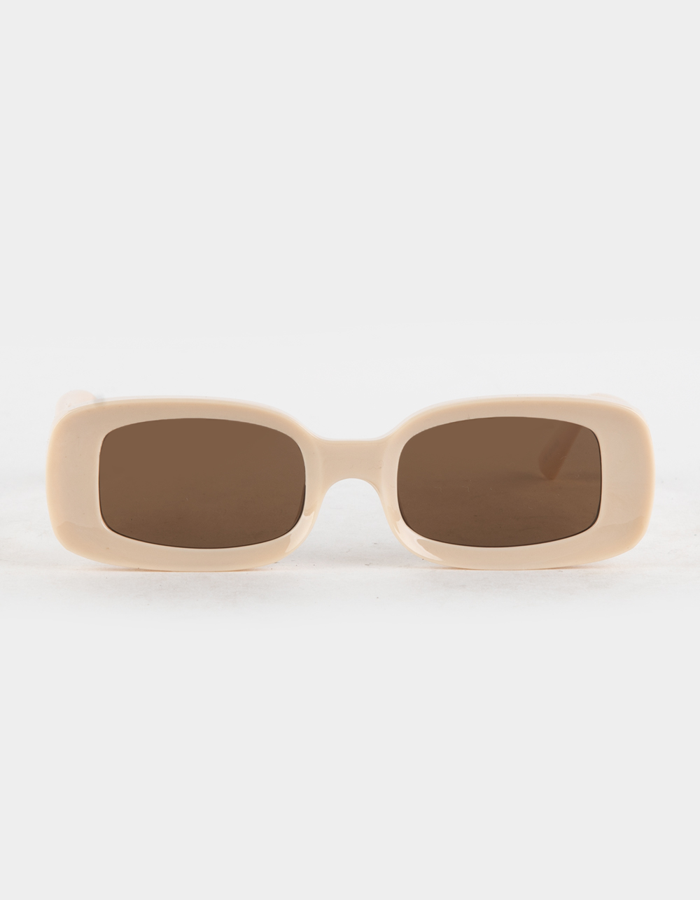 FULL TILT Beveled Rectangle Sunglasses - BEIGE | Tillys
