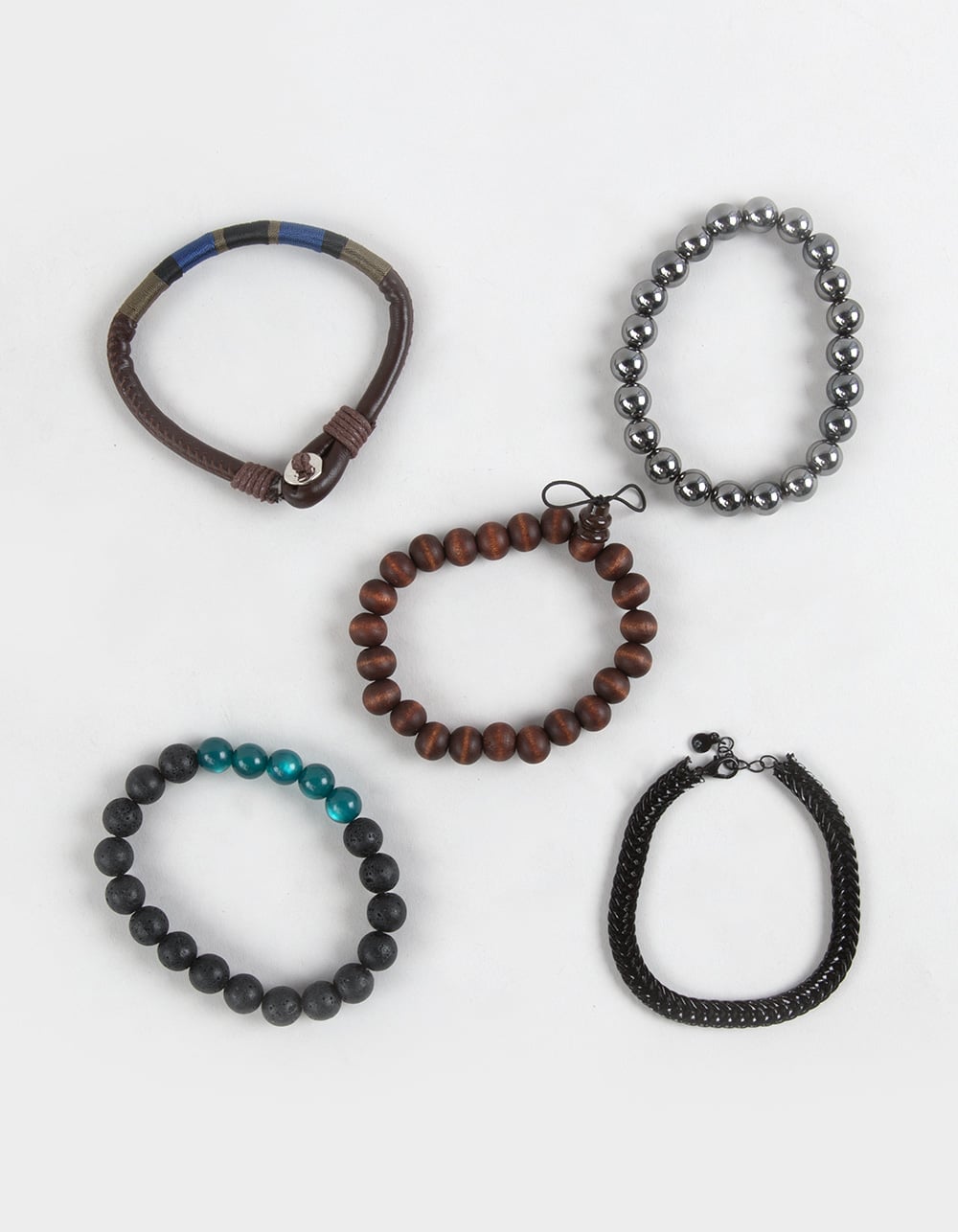 RSQ 5 Pack Beaded/Chain Bracelets - MULTI
