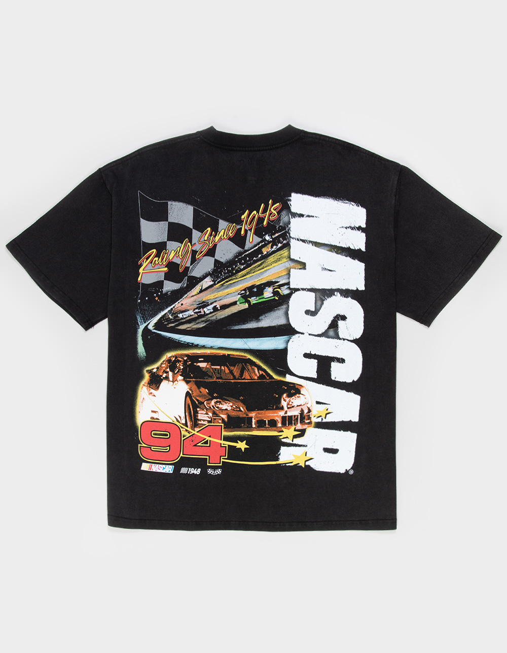TILLYS x NASCAR Track Mens Boxy Tee - BLACK