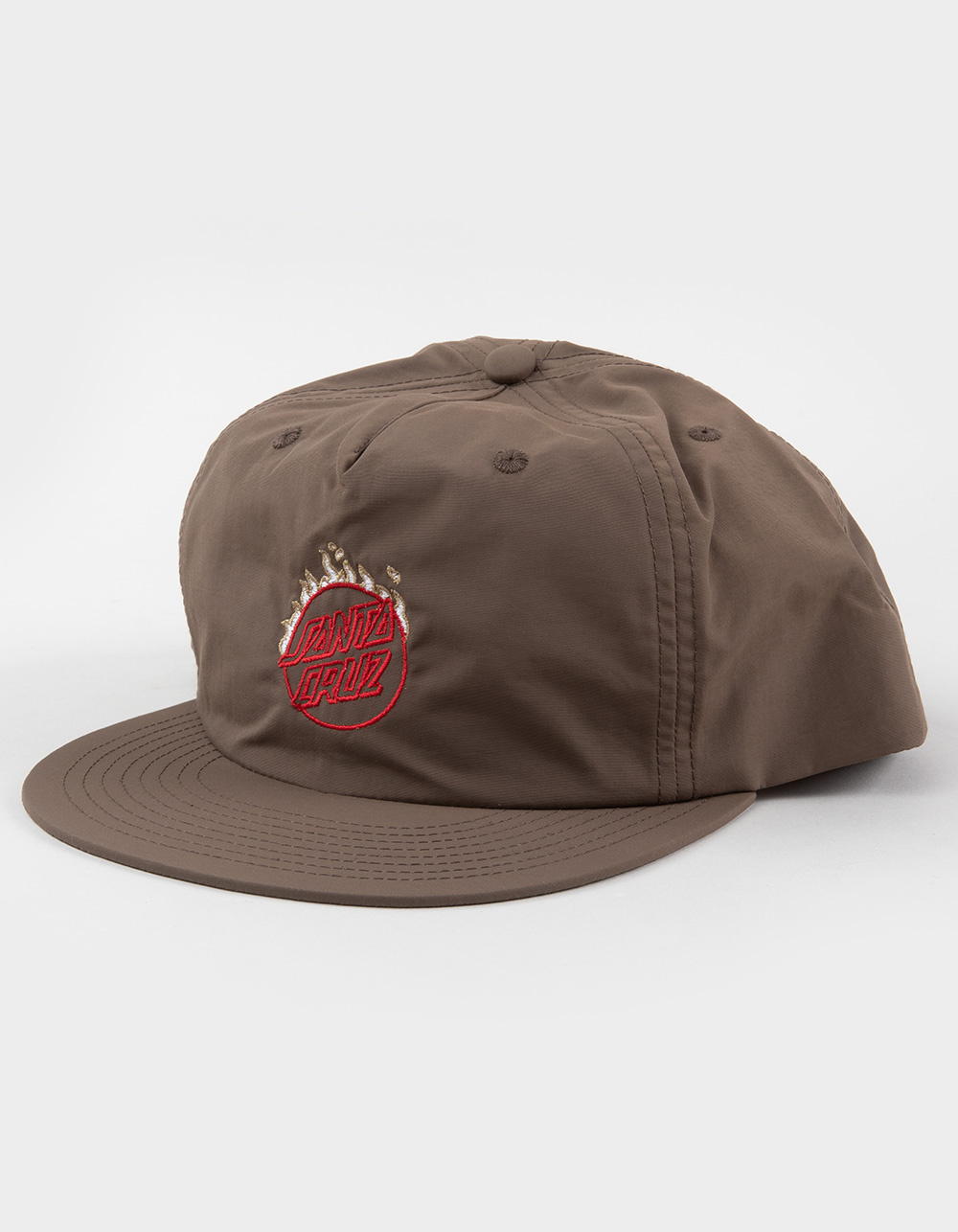 SANTA CRUZ Minimal Burnt Opus Dot Snapback Hat - BROWN