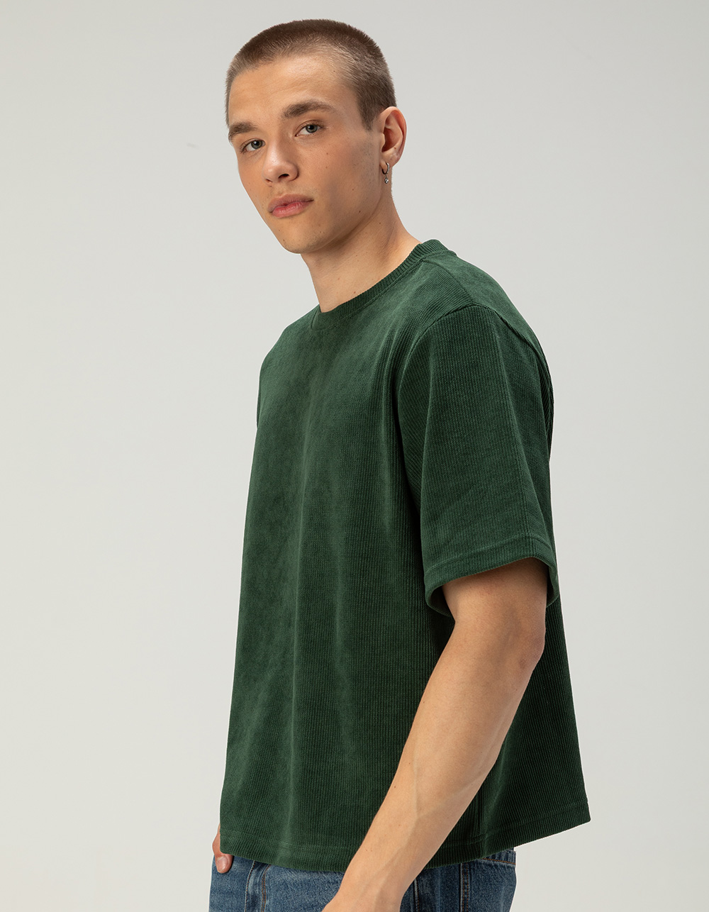 RSQ Mens Textured Tee - GREEN