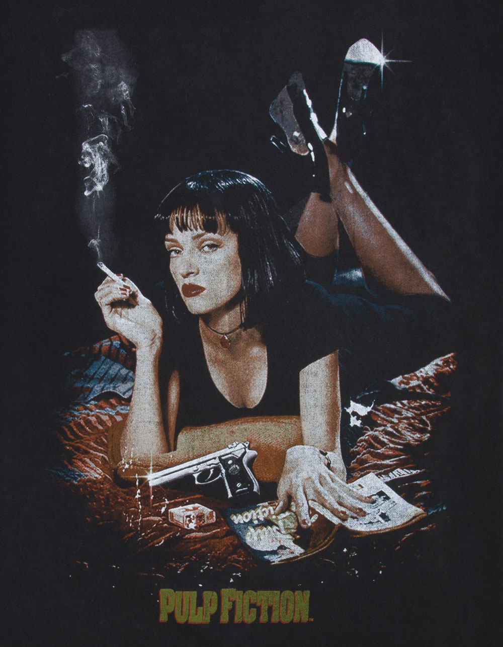 PULP FICTION Mens Boxy Tee - WASHED BLACK