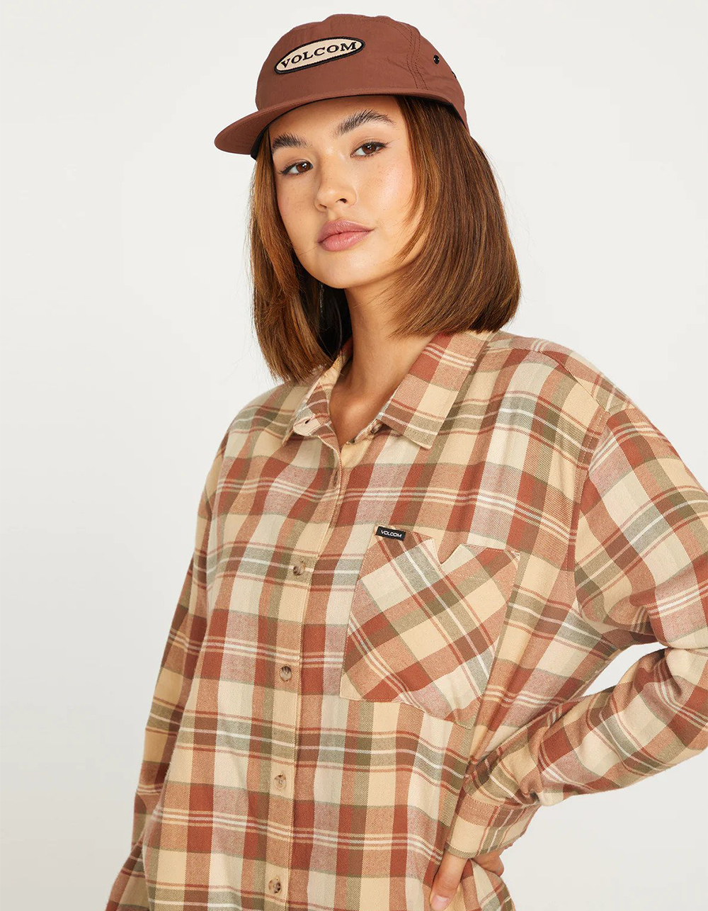 Plaid to Meet U Womens Flannel CLAY Tillys