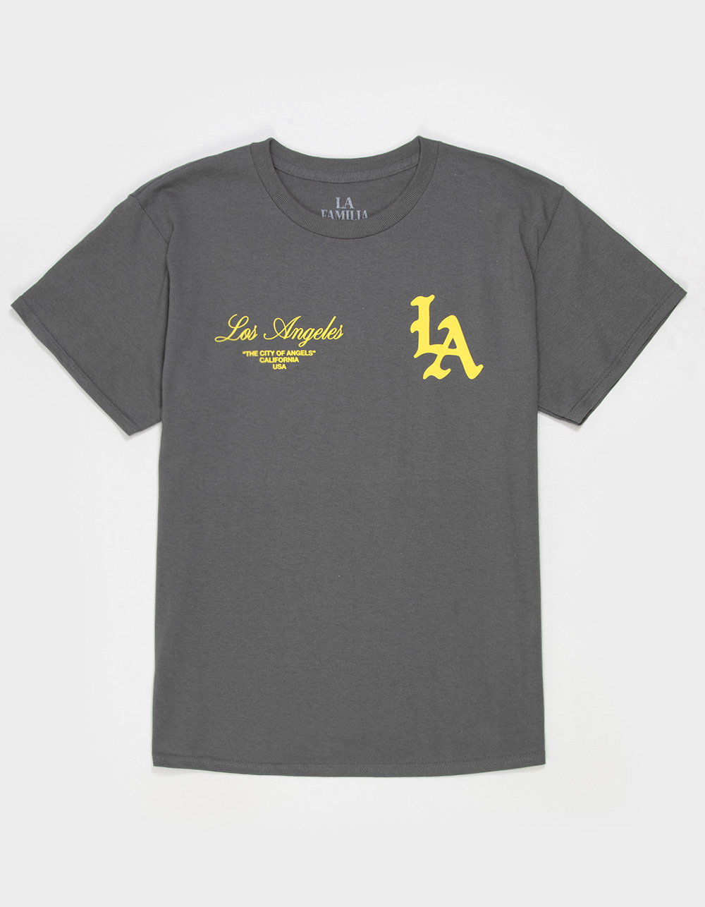 LA FAMILIA Los Angeles Boys Tee - CHARCOAL