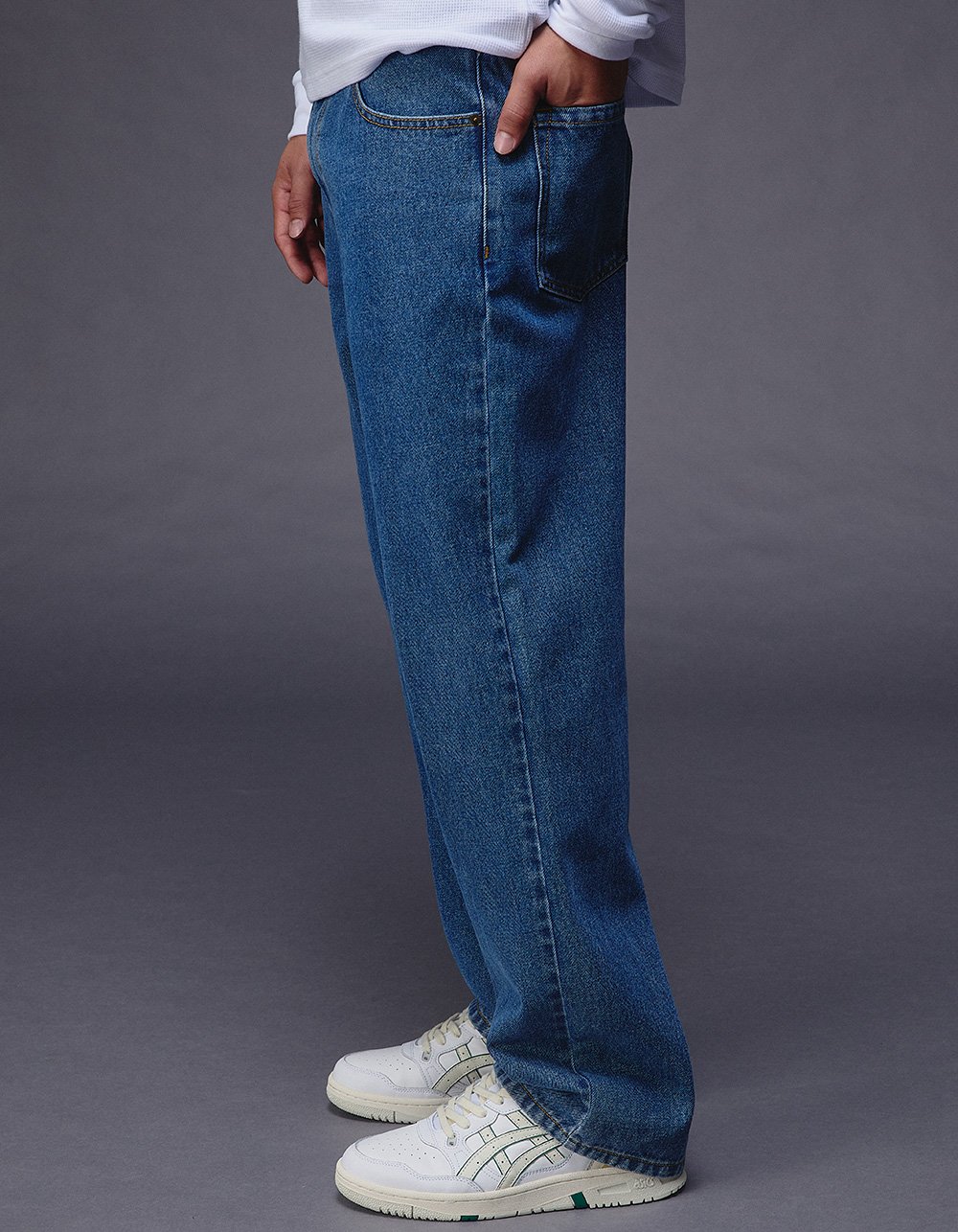 RSQ Mens Loose Fit Jeans - MEDIUM STONE
