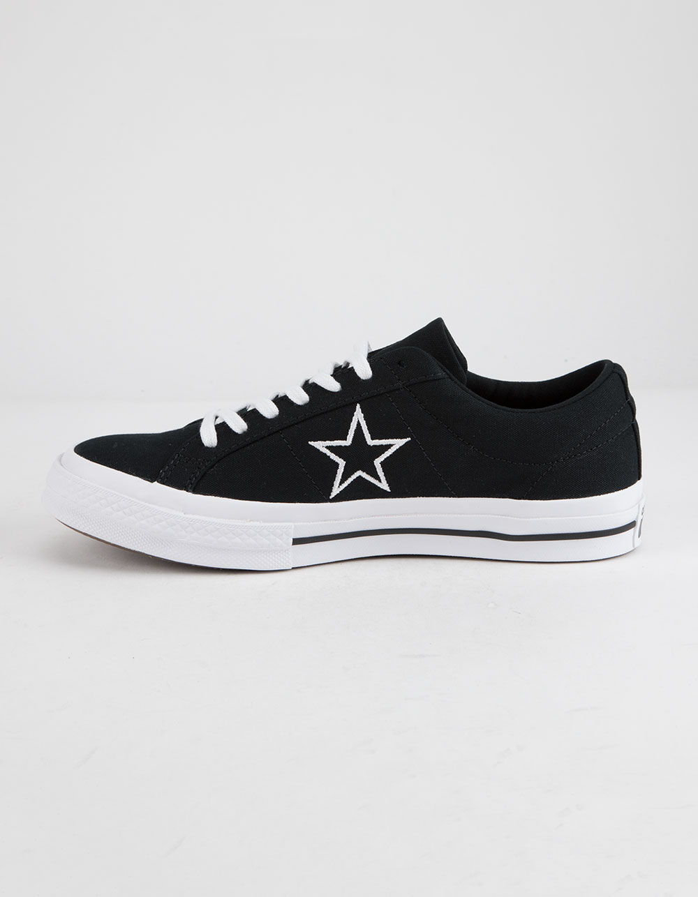CONVERSE One Star Ox Black & White Low Top Shoes image number 3