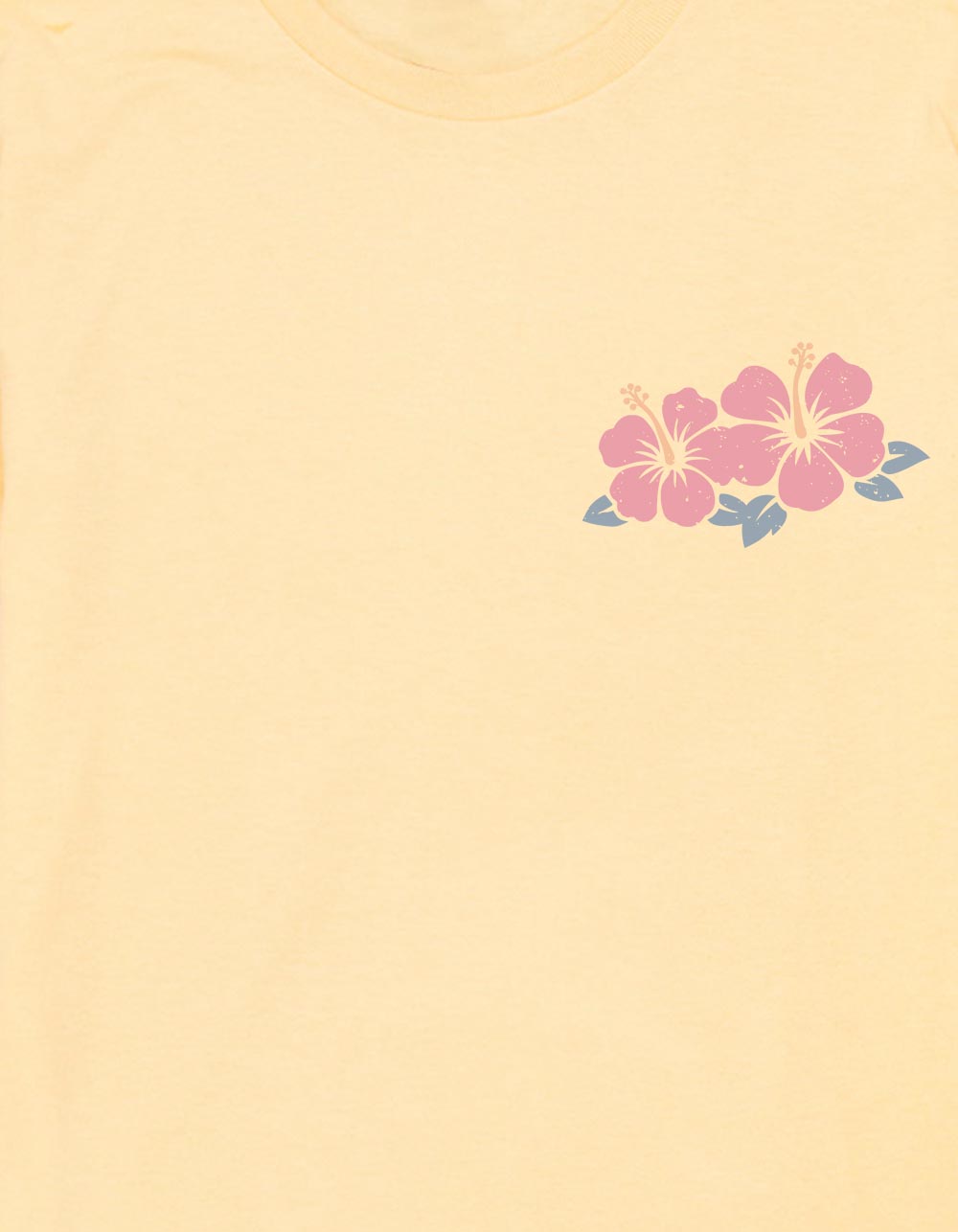 HIBISCUS Aloha Sunset Unisex Kids Tee - LT YELLOW
