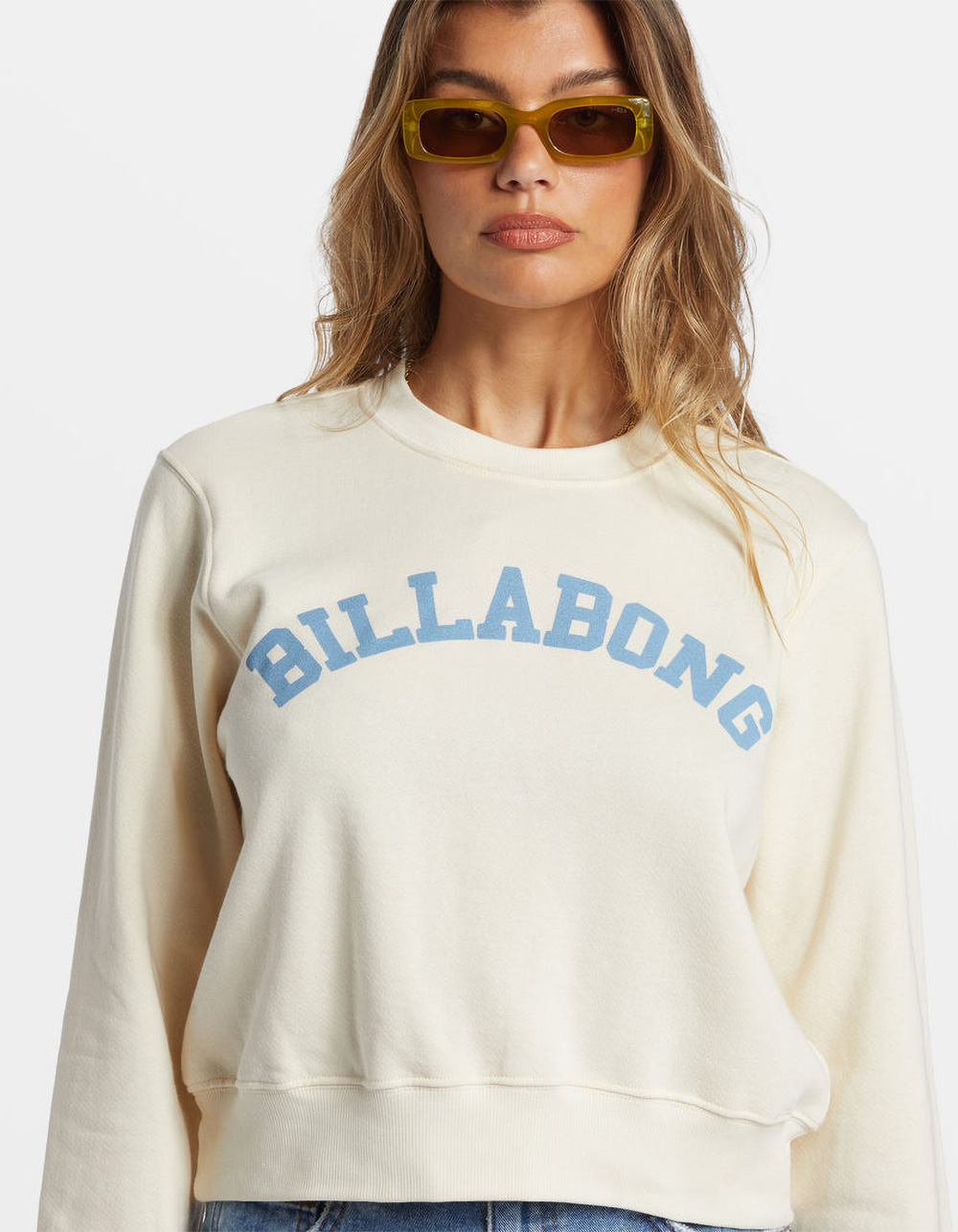BILLABONG From Paradise Womens Crewneck Sweatshirt - OFF WHITE