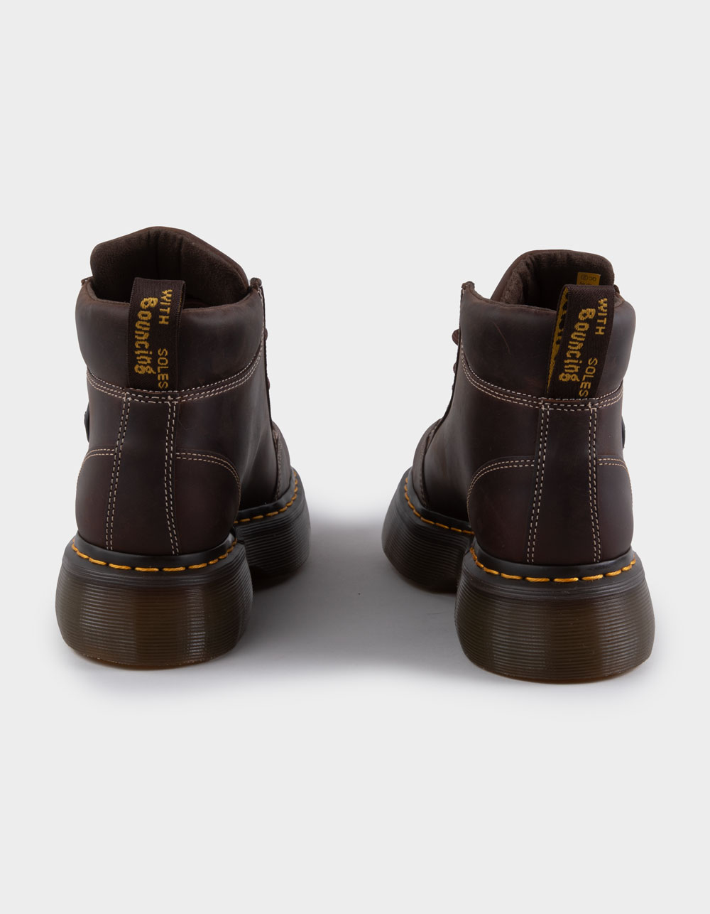 DR. MARTENS Buzz 6 Eye Womens Boots - BROWN COMBO