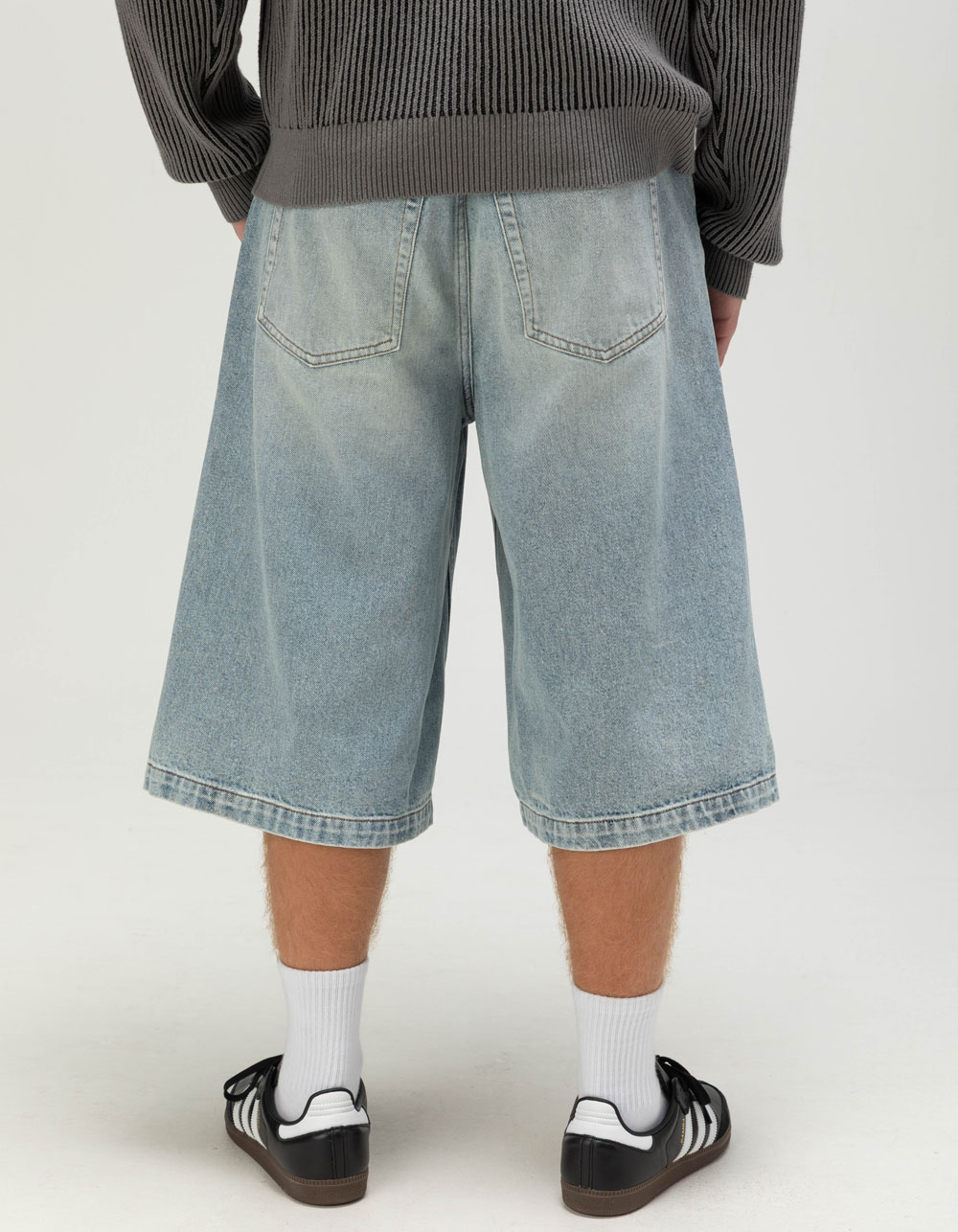 RSQ Mens Extra Baggy Jorts - LIGHT WASH