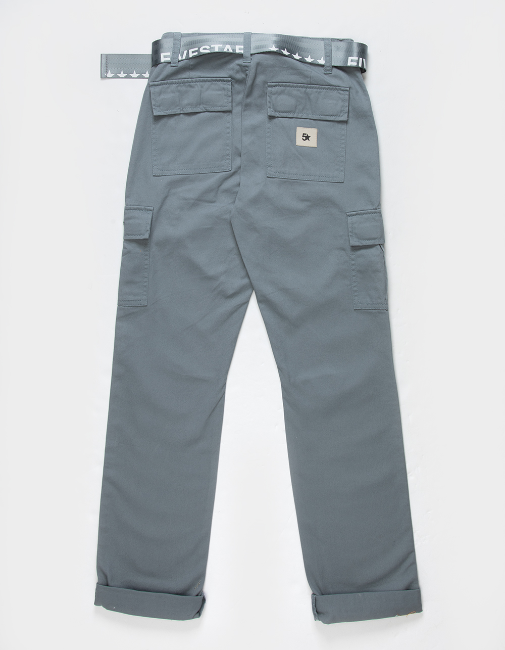 FIVESTAR GENERAL CO. Belted Crop Twill Girls Cargo Pants - STONE