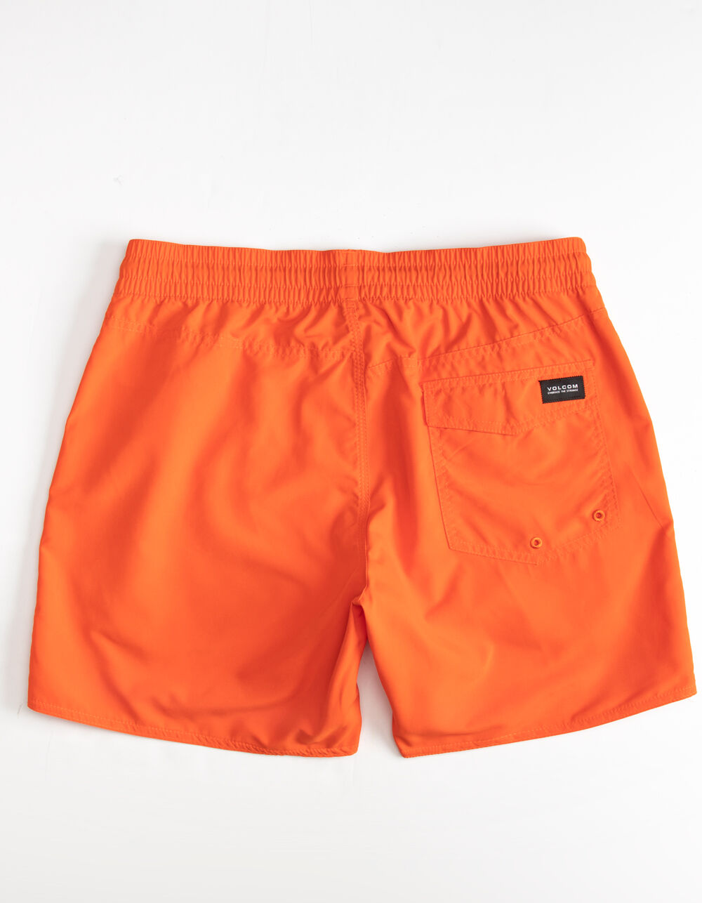 VOLCOM Lido Solid Mens Red Volley Shorts image number 1
