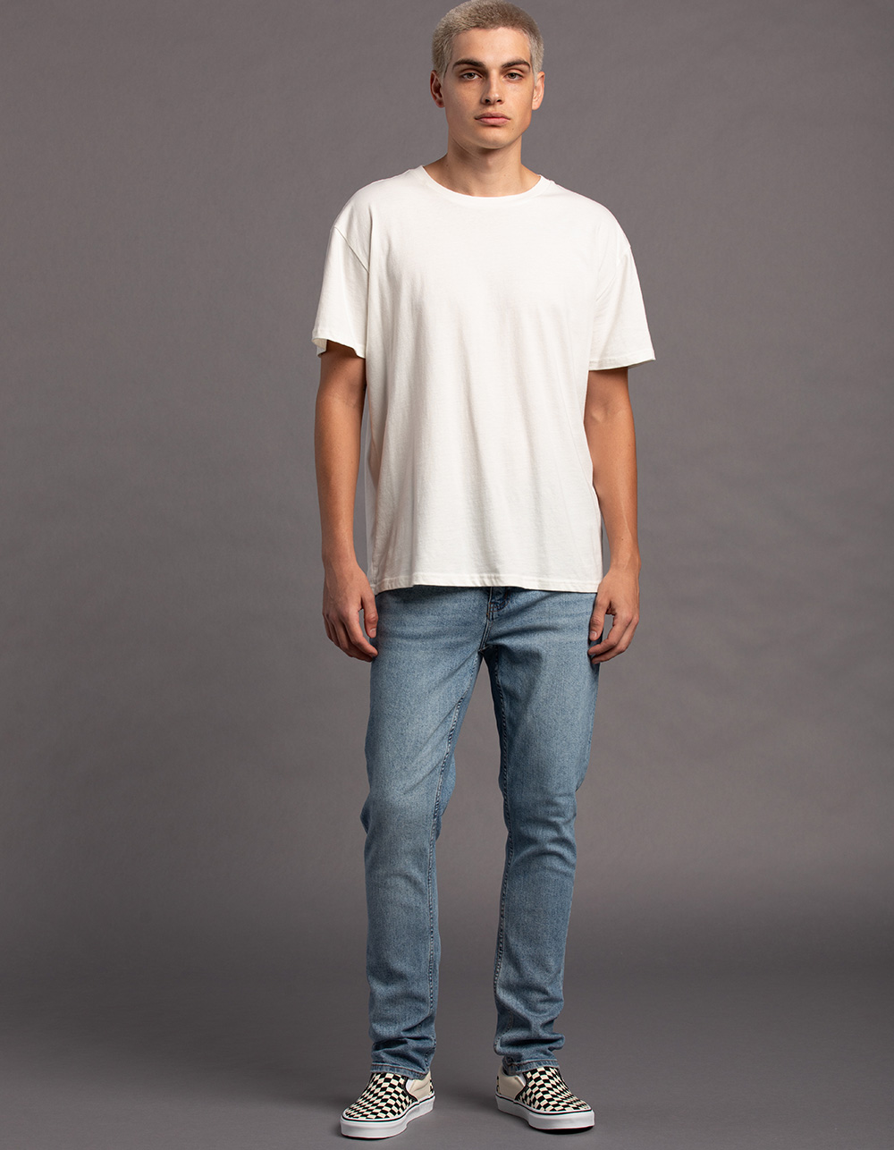 RSQ Mens Slim Taper Jeans - MEDIUM WASH