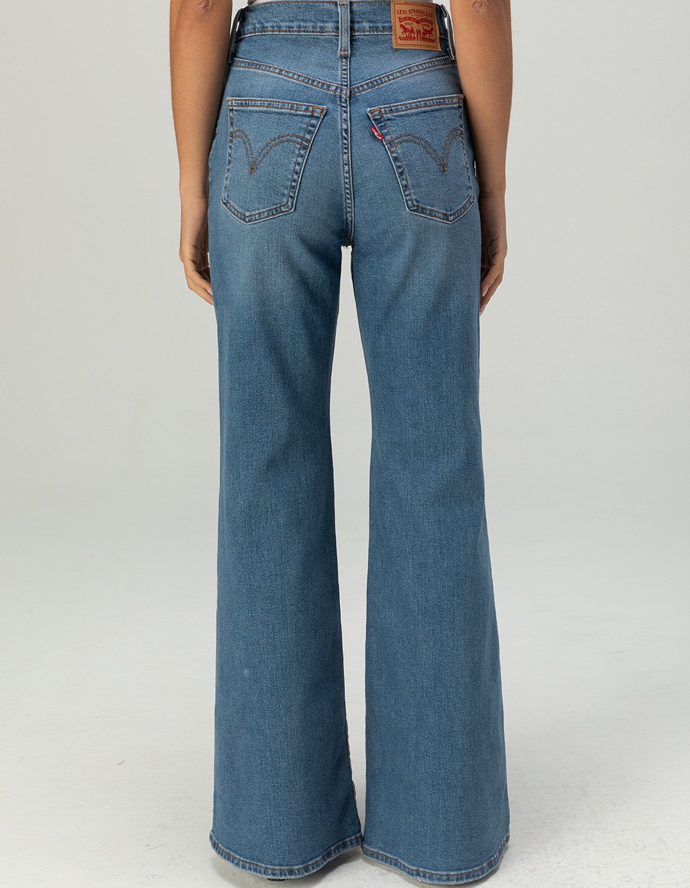 LEVI'S Ribcage Bell Womens Jeans - So Nice - DARK BLAST