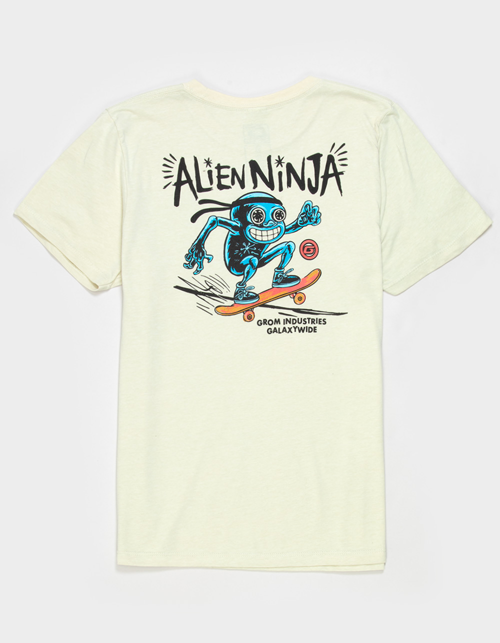 GROM Alien Ninja Boys Tee - NATURAL