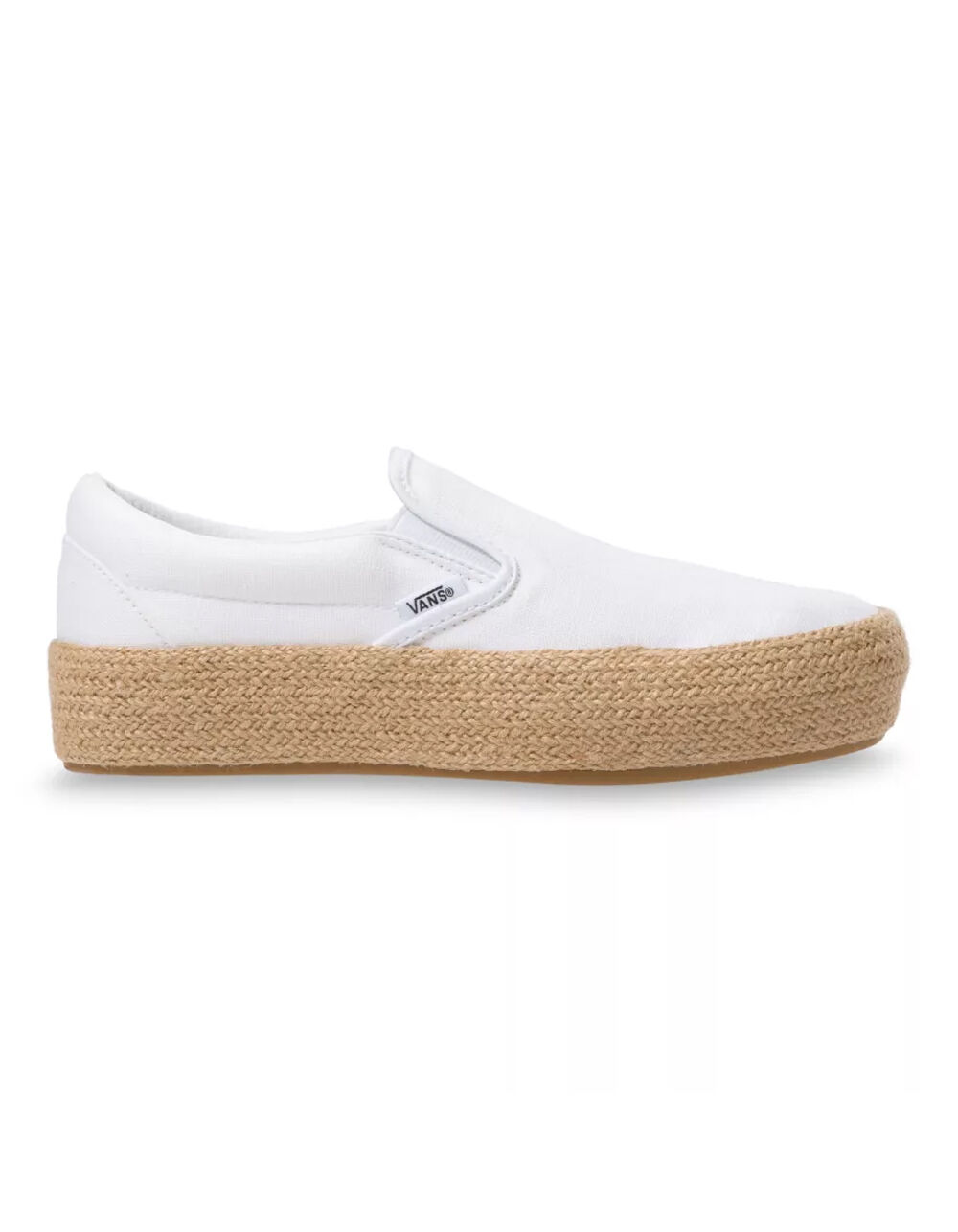 VANS Linen Slip-On Platform Espadrille SF Womens Shoes - TRUE WHITE ...