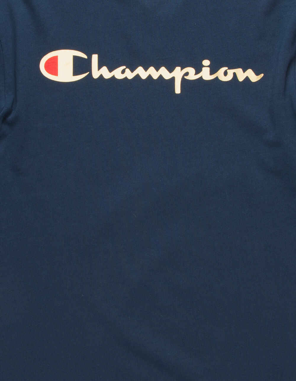CHAMPION Script Foil Navy Mens T-Shirt image number 1