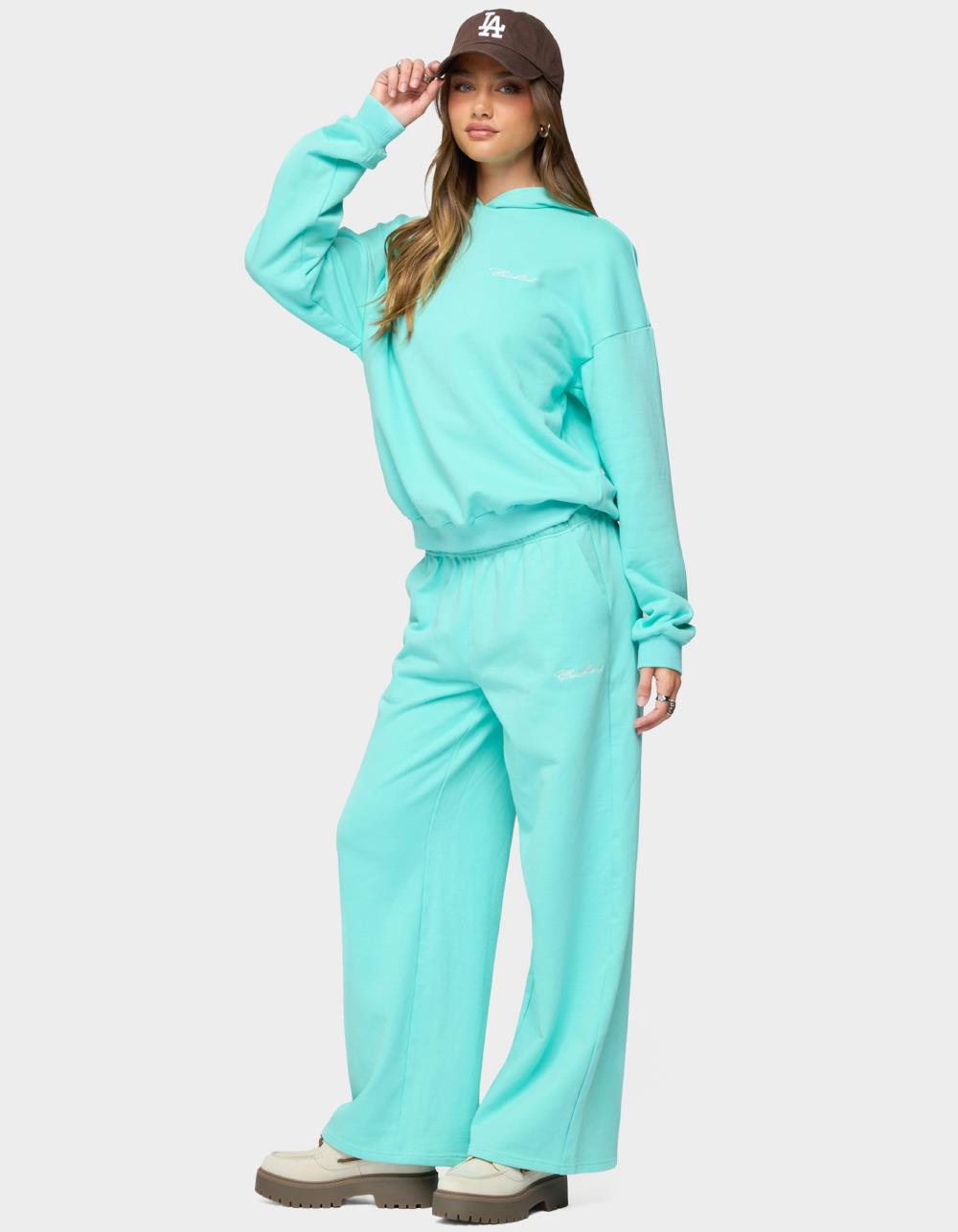 Edikted Only Straight Leg Sweatpants - BLUE