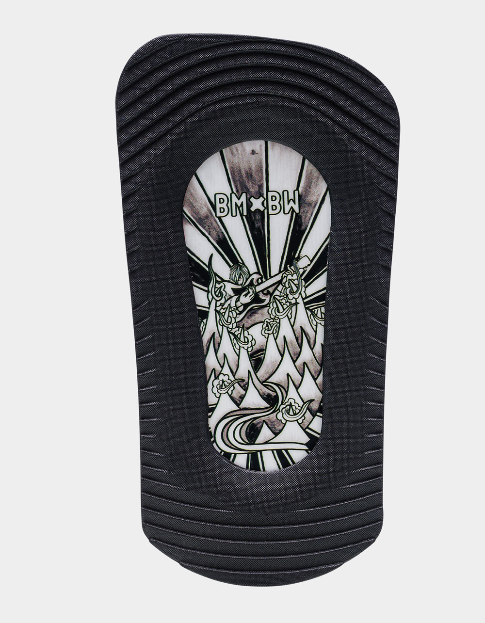 BENT METAL BMX Kids Snowboard Bindings - BLK/WHT
