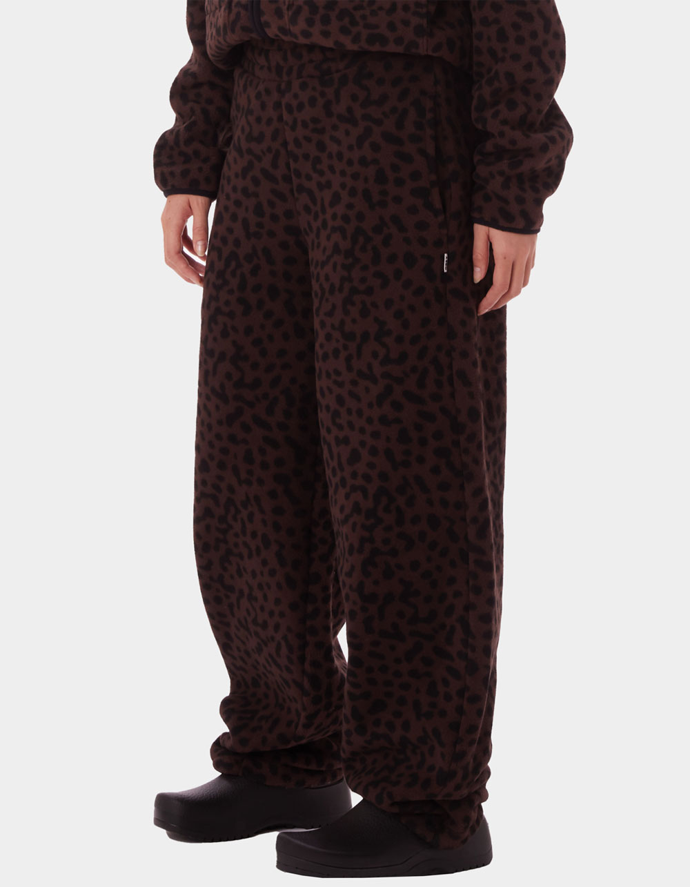 OBEY Dottie Womens Sweatpants - LEOPARD BROWN