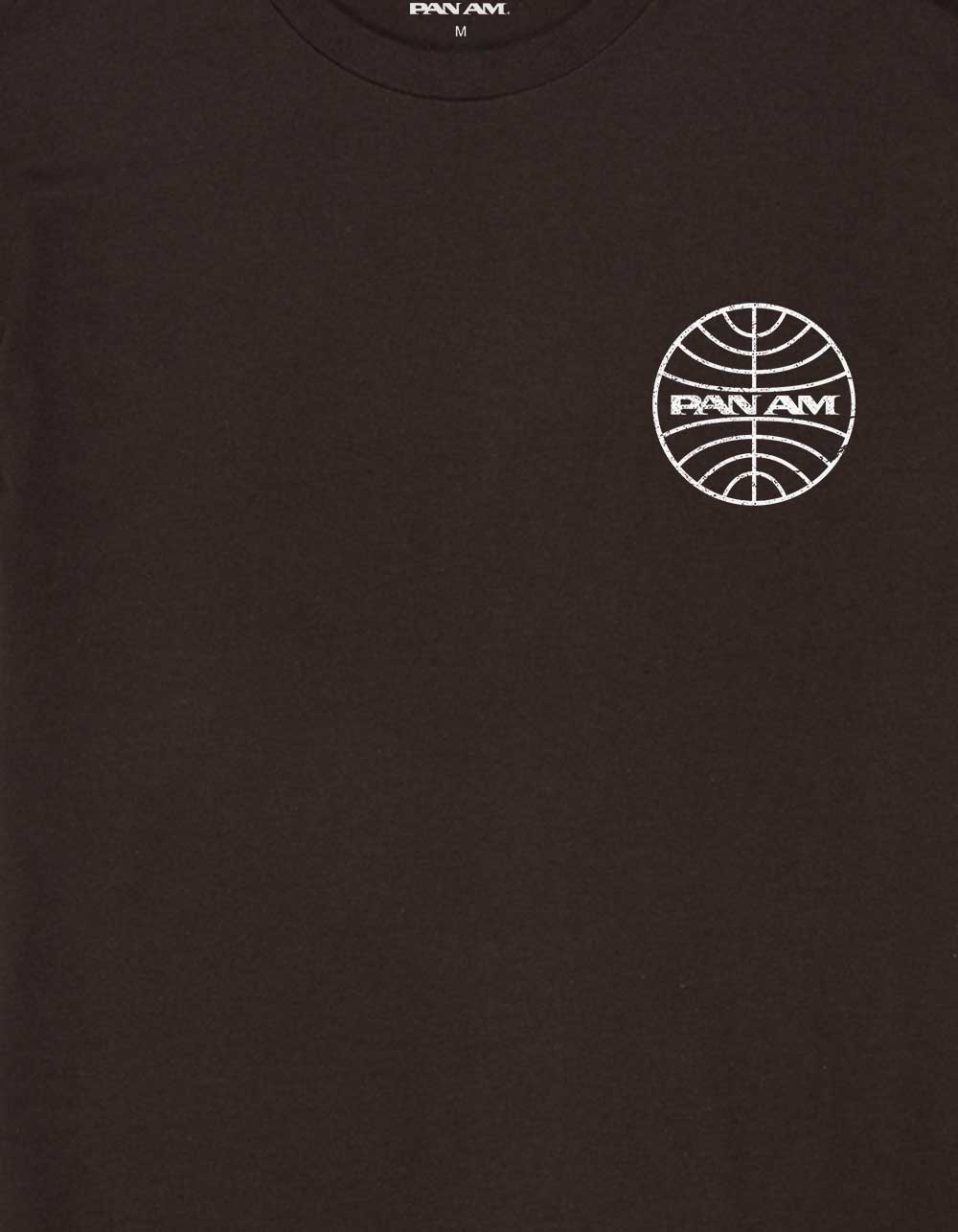 PAN AM Hawaii Surf Distressed Unisex Tee - CHOCOLATE