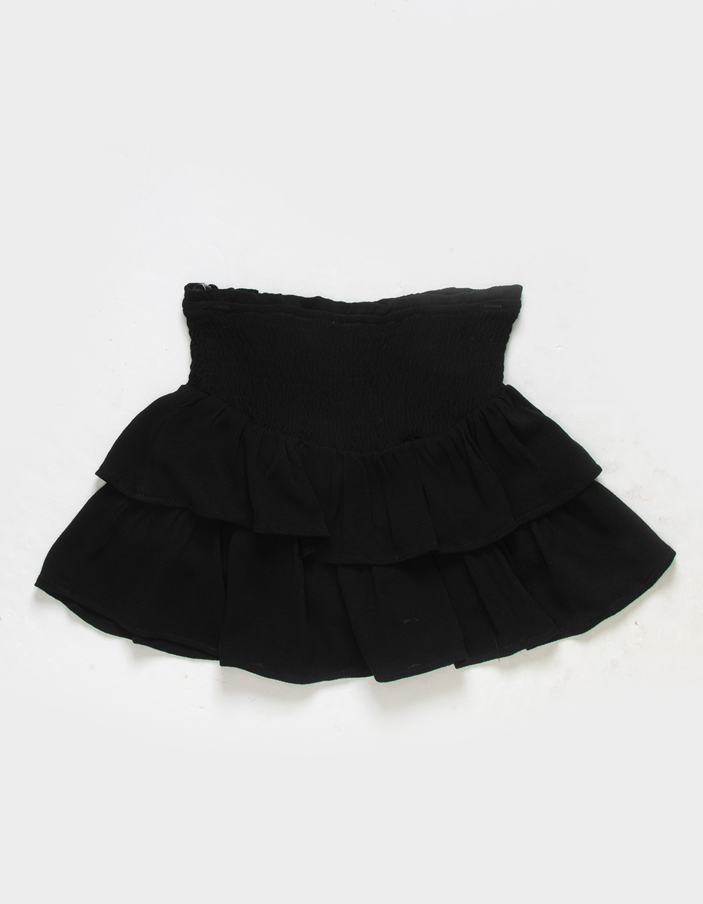 HAYDEN Smocked Ruffle Girls Skirt BLACK Tillys