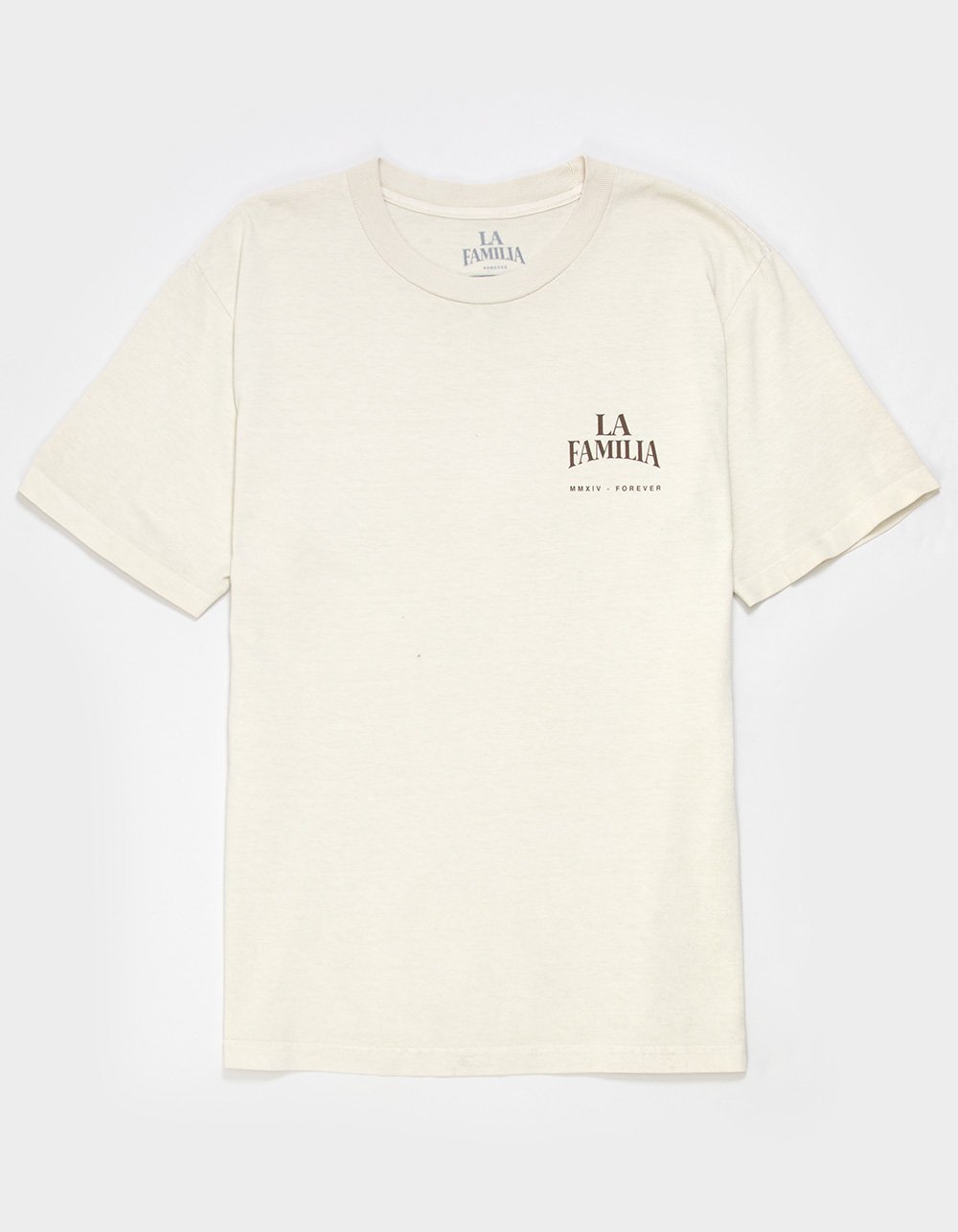 LA FAMILIA Virgin Mary Mens Tee - SAND