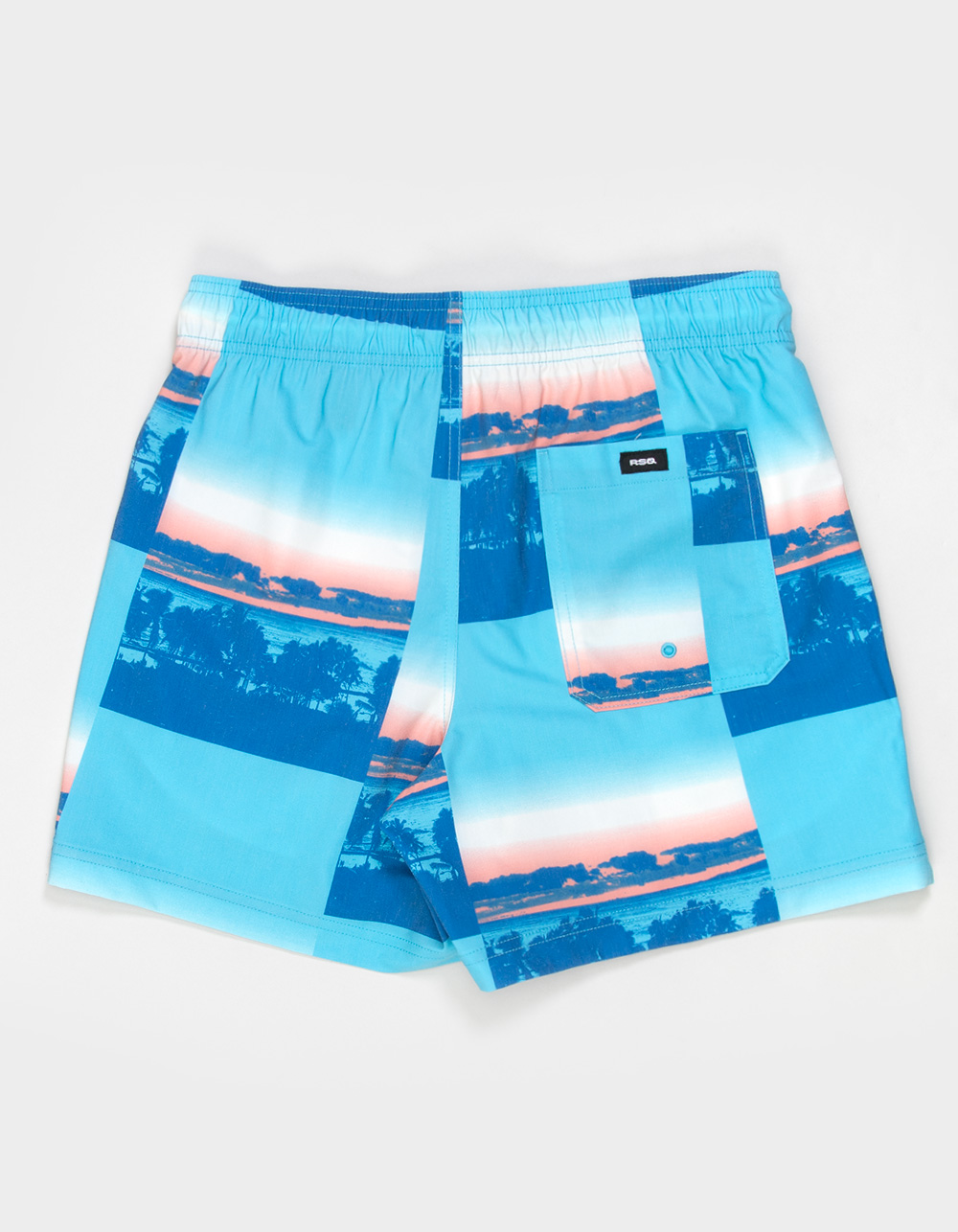 RSQ Mens Horizon 5" Swim Shorts - BLUE