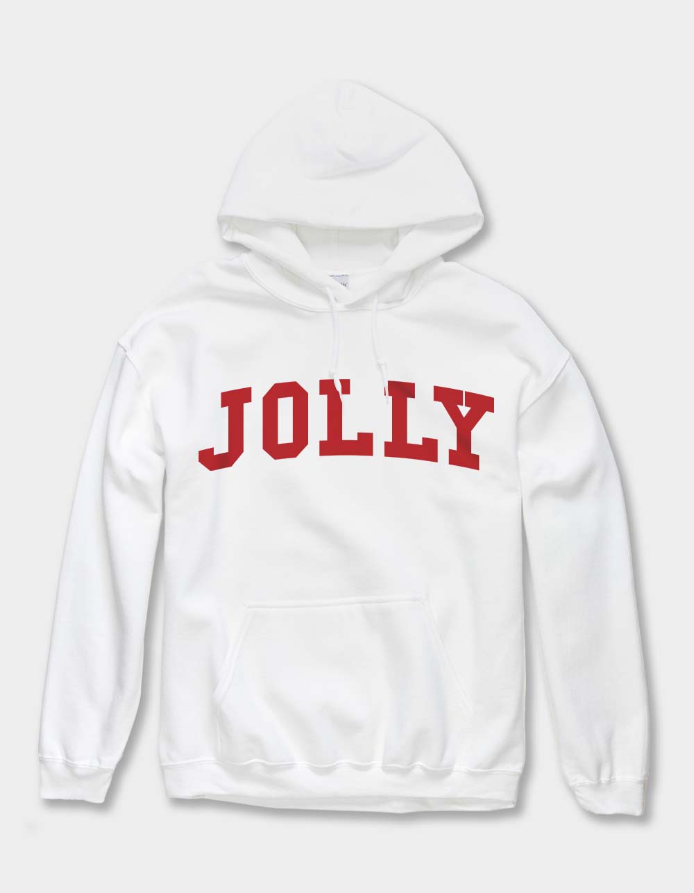 COLLEGIATE Jolly Unisex Hoodie - WHITE