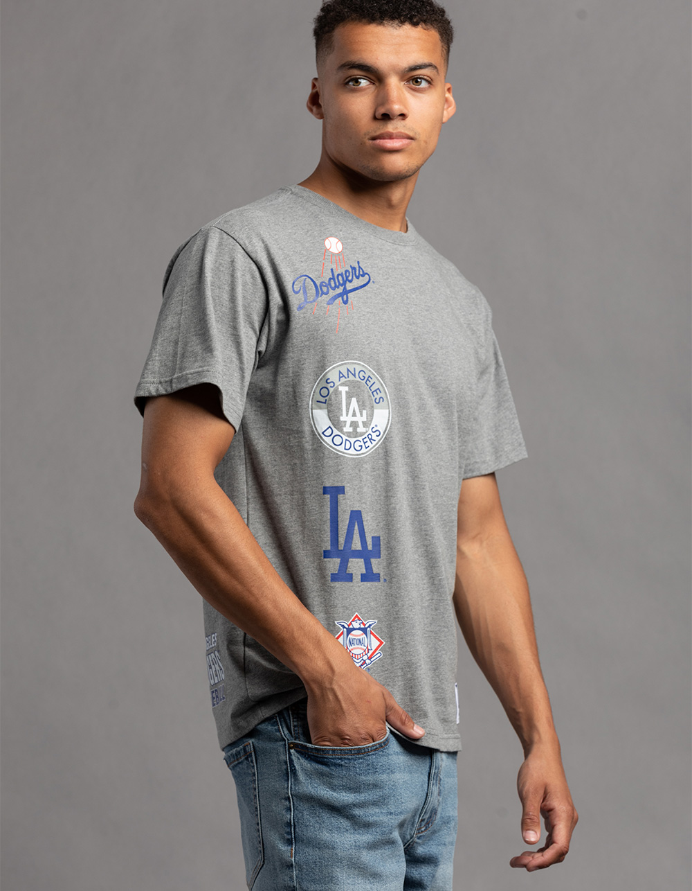 AUTOGRAPHED LA Dodgers T Shirt Size Kids Large L White Promo Tee Los Angeles