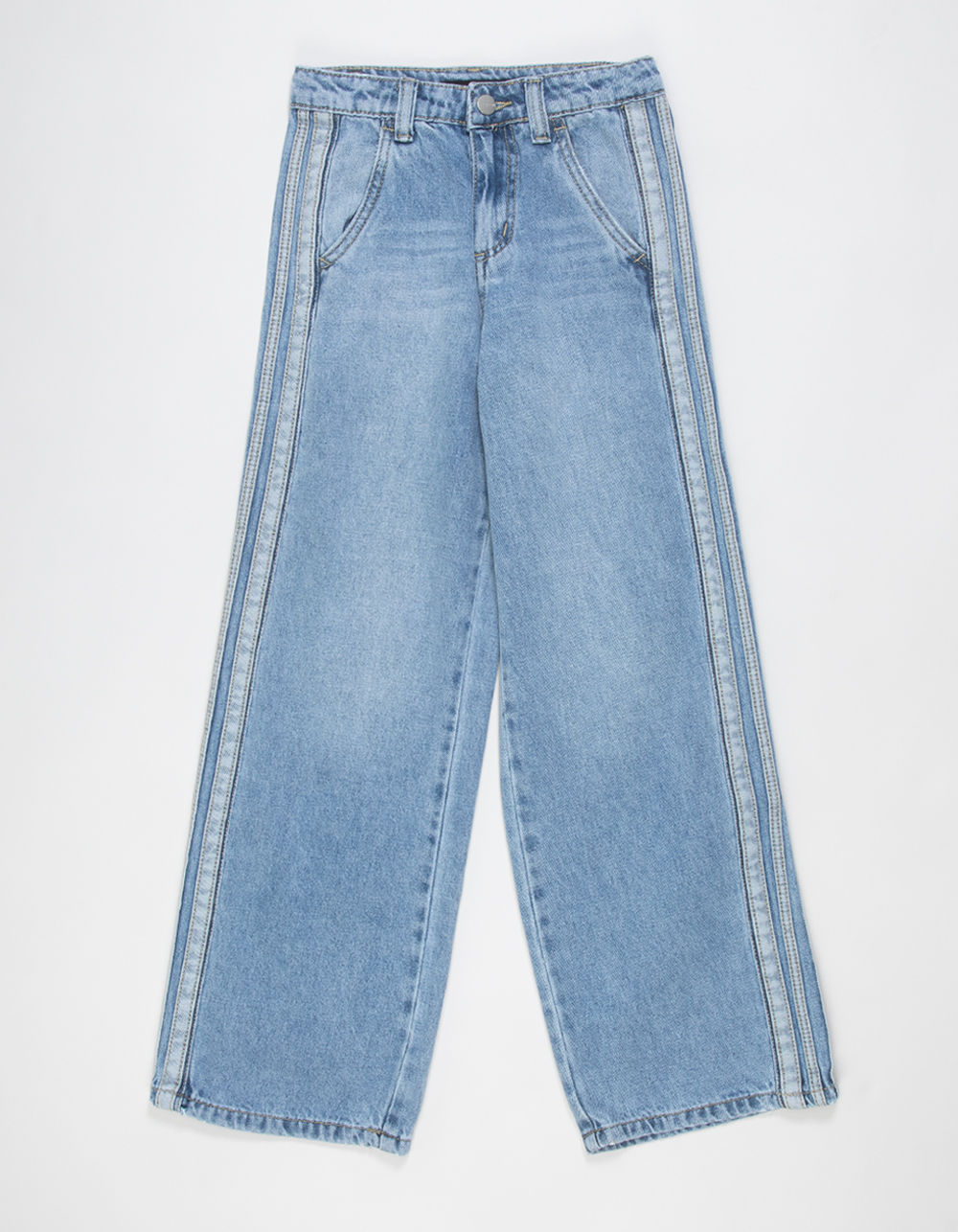 JOE'S Side Stripe Girls Baggy Jeans - LIGHT WASH