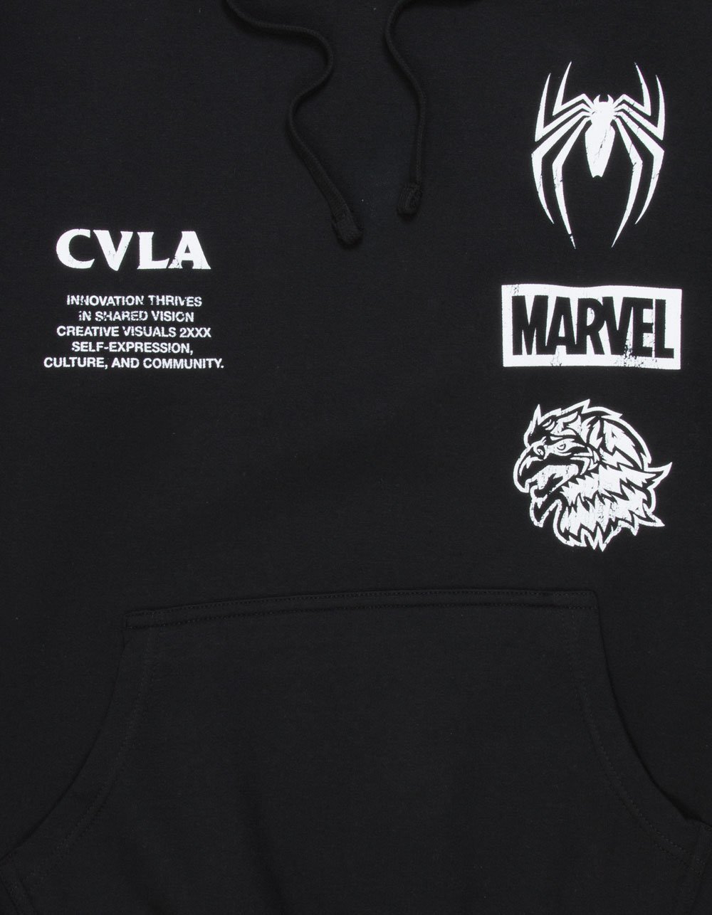 CVLA x Marvel Spider-Man Mens Hoodie - BLACK