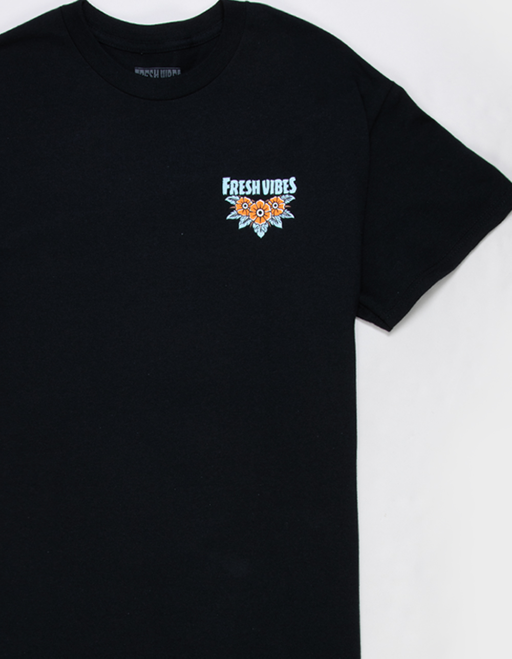 FRESH VIBES Day Off Mens Tee - BLACK