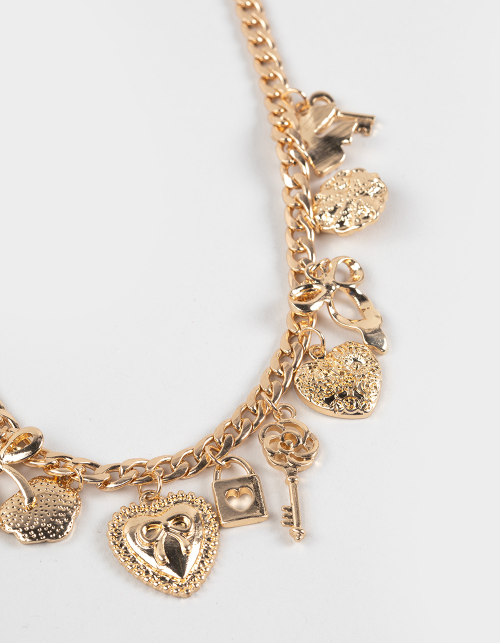 FULL TILT Locket/Heart Charm Necklace - GOLD