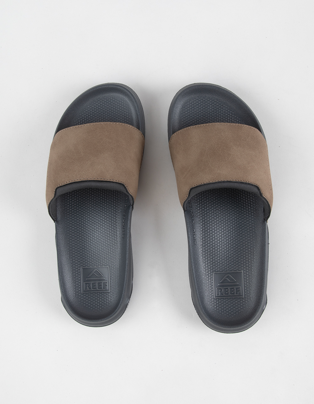 REEF Tailslide Mens Slides - GRAY COMBO