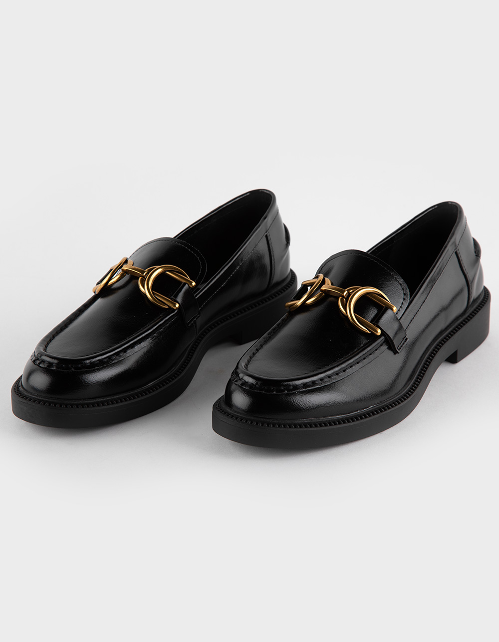 STEVE MADDEN Swamie Womens Loafers - BLACK